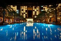 Resort Pool at Night